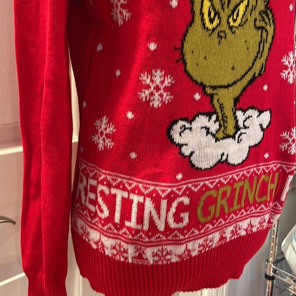 The Grinch | Sweaters | The Grinch Resting Grinch Face Sweater Size ...